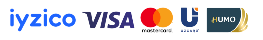iyzico, Visa, Mastercard, Uzcard, Humo