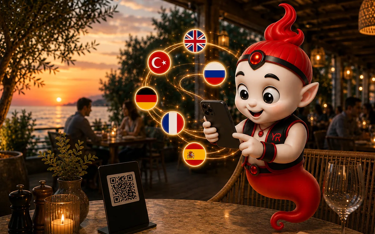 QR menu that speaks your guests' language
