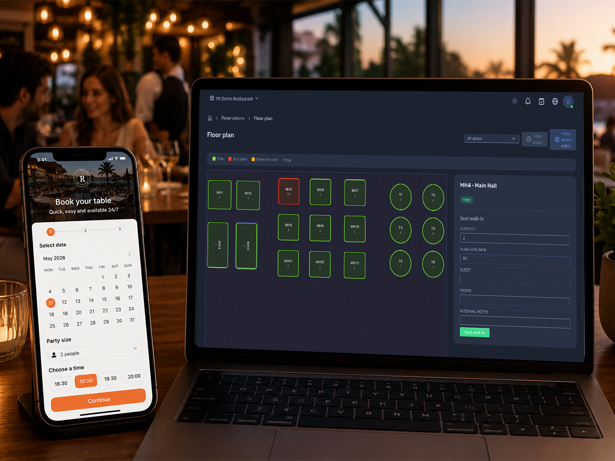 Your own booking page, open 24/7