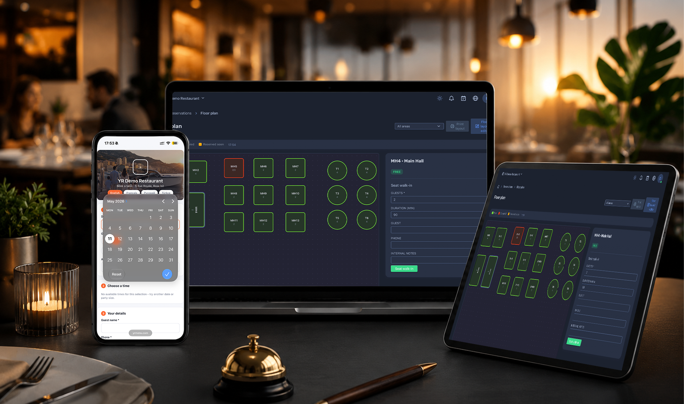 Fill your tables. Skip the phone.