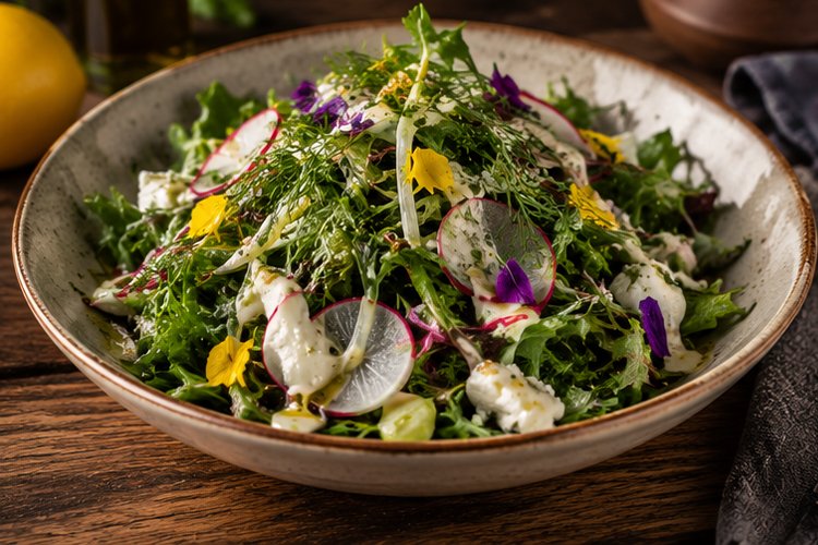 Ayvalık Otları Salatası