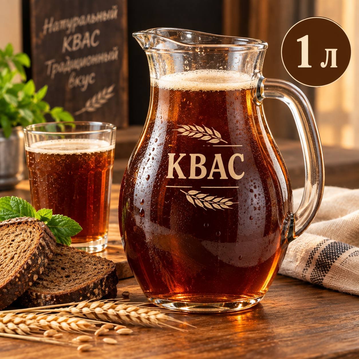 Квас ядрёный домашний